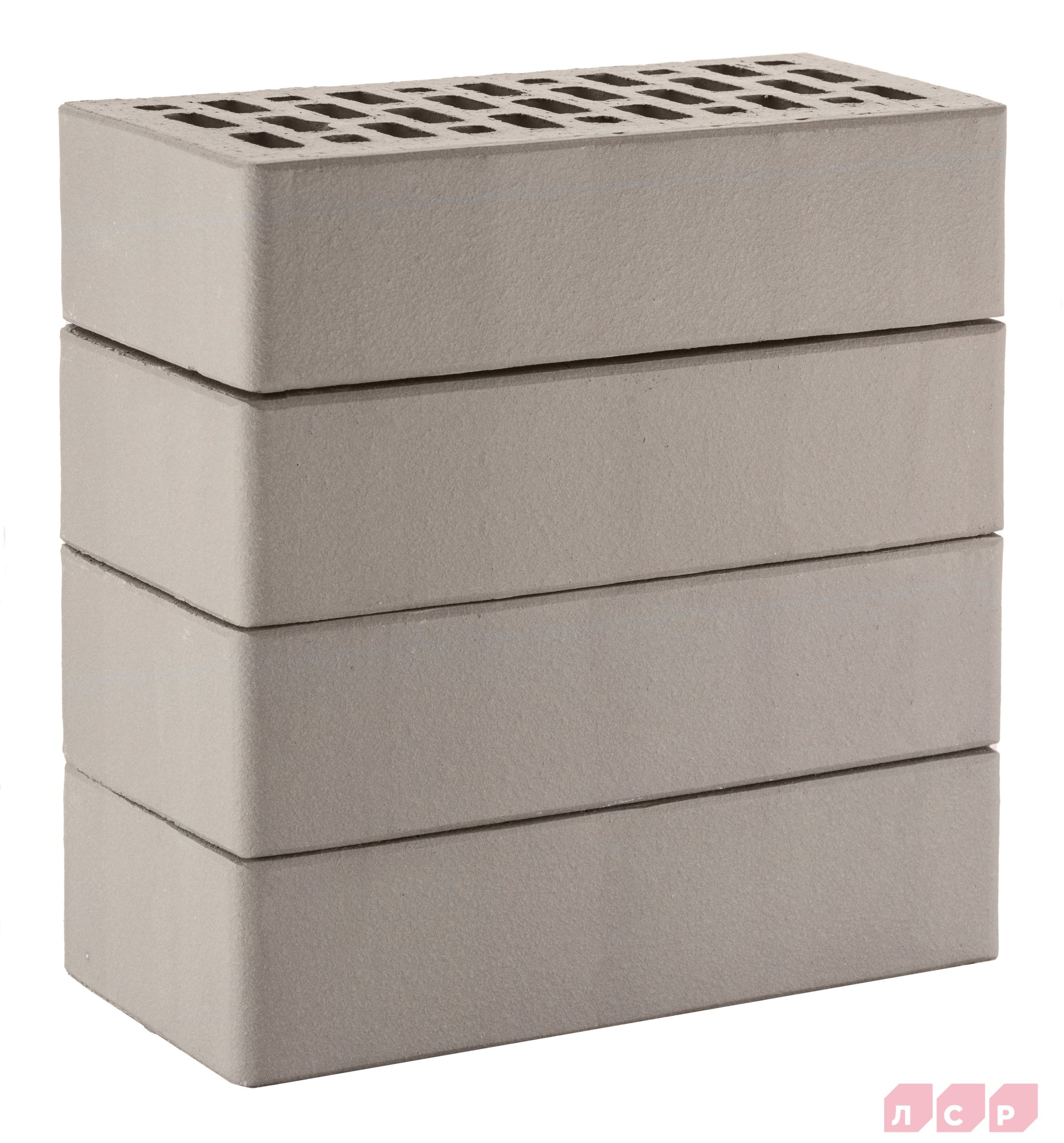 Кирпич серый гладкий лицевой пустотелый 1NF — изображение 8