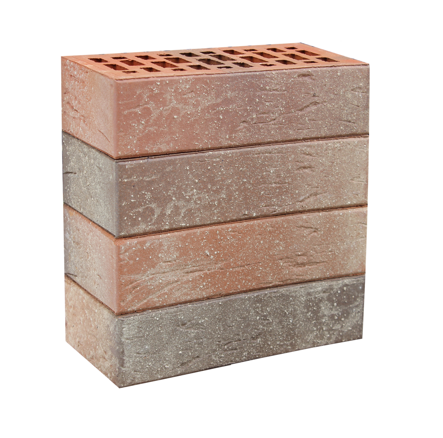 Кирпич красный флэш с пепельной посыпкой рустик лицевой пустотелый 1NF — изображение 6