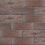 Клинкер фасадный "Брюгге" темно-терракотовый флэш  0,71NF береста