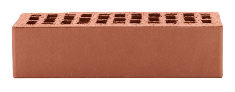 Кирпич темно красный гладкий облицовочный 1NF пустотелый — изображение 6
