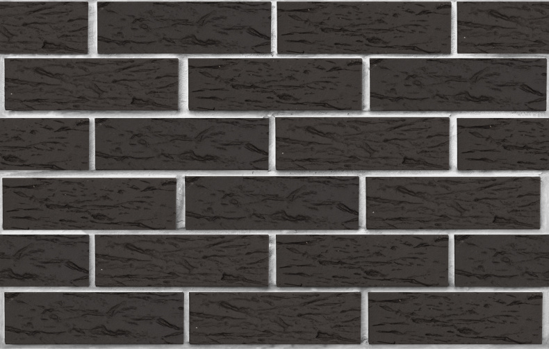 Кирпич графитовый рустик облицовочный 1NF пустотелый — изображение 3