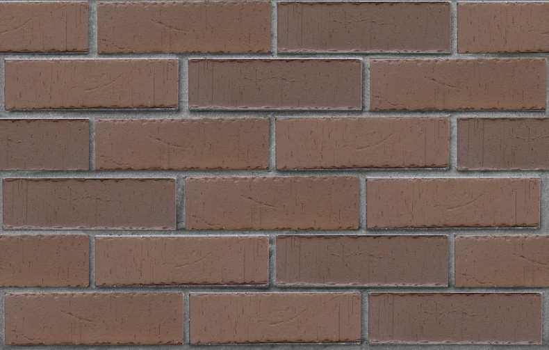 Клинкер фасадный "Антверпен" темно-терракотовый флэшинг 0,71NF винтаж