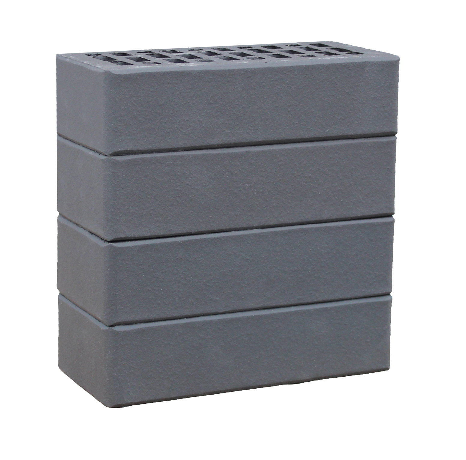 Кирпич графитовый гладкий облицовочный 1NF пустотелый — изображение 6