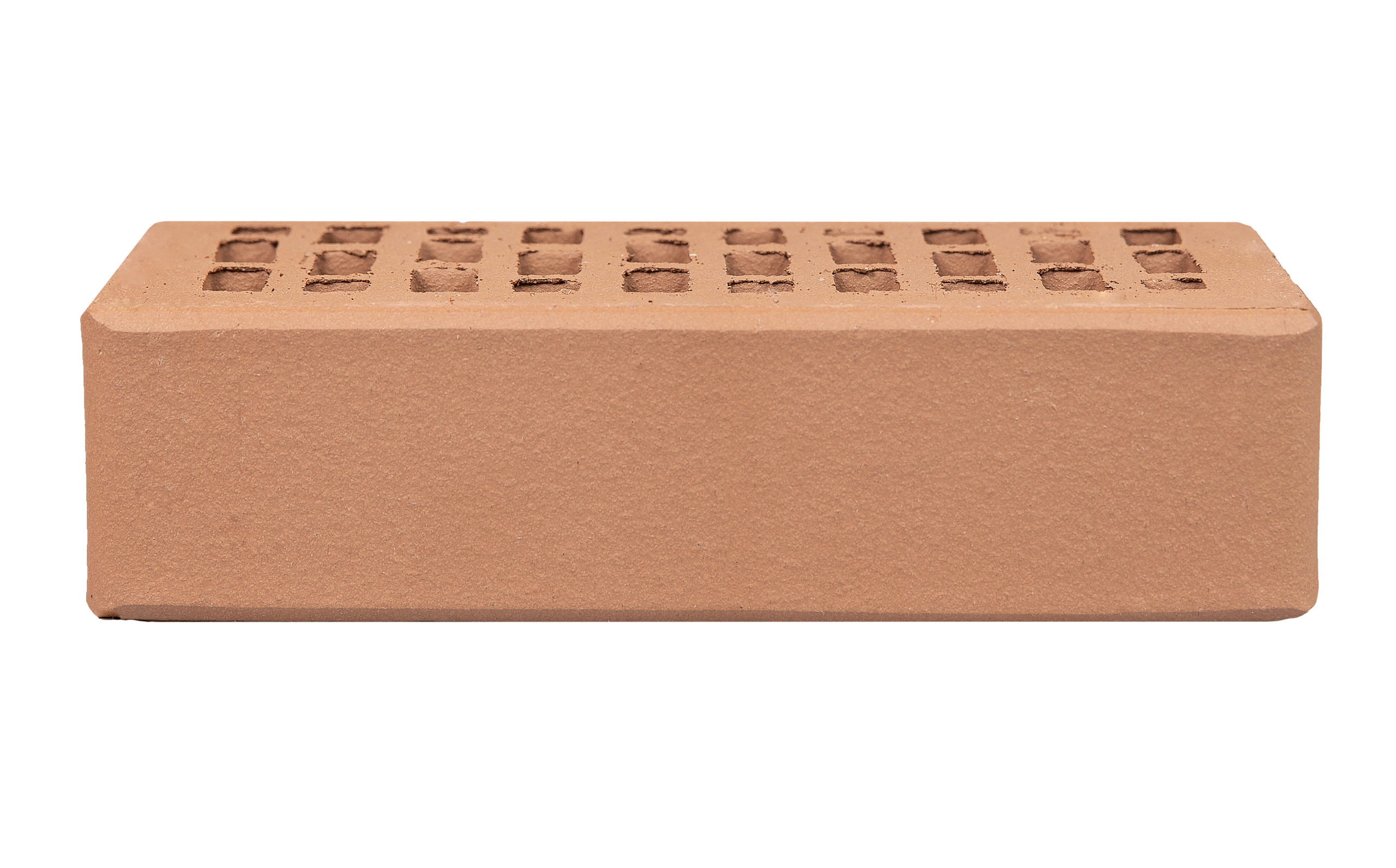 Кирпич светло-коричневый гладкий облицовочный 1NF пустотелый — изображение 6