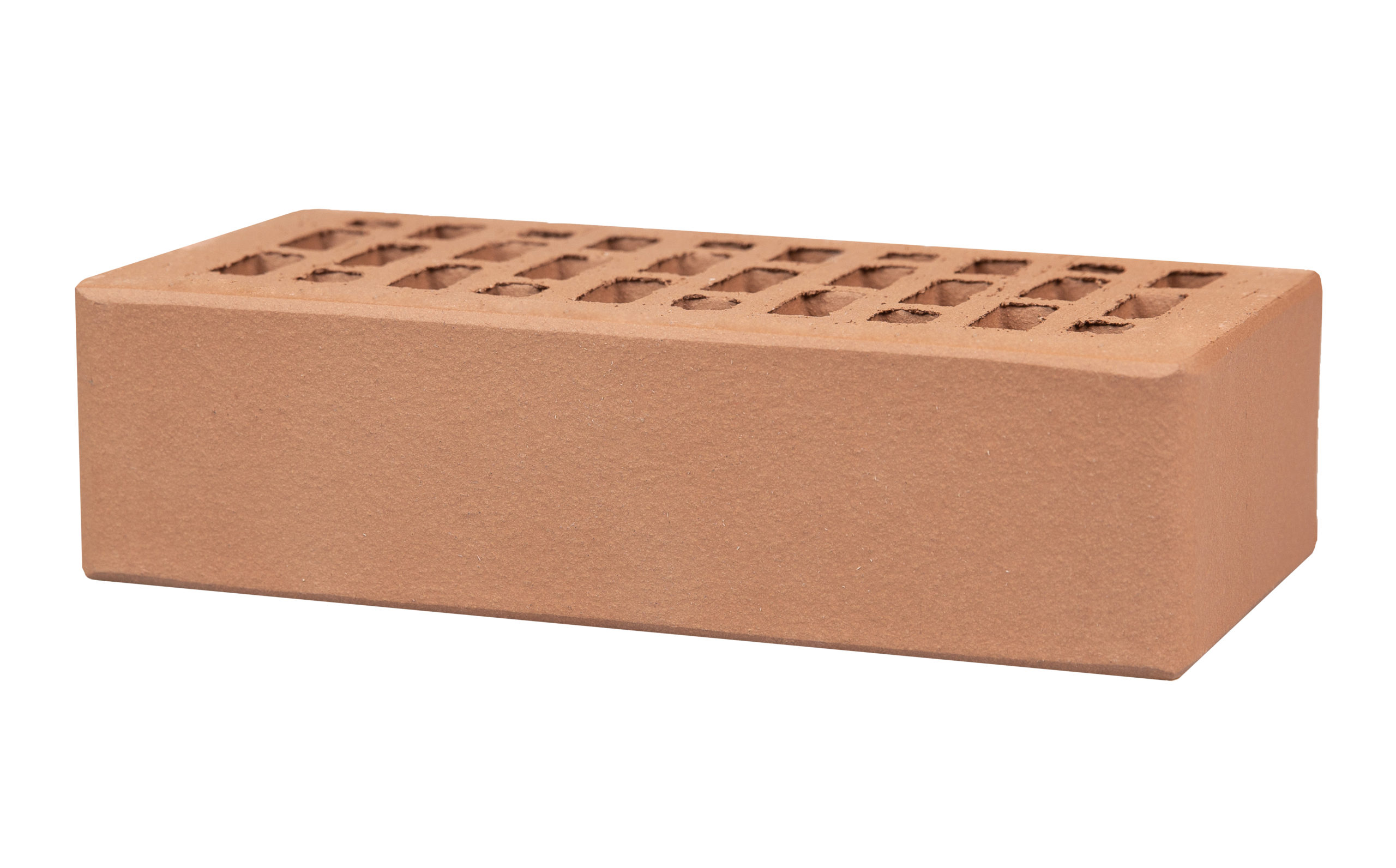Кирпич светло-коричневый гладкий облицовочный 1NF пустотелый — изображение 7