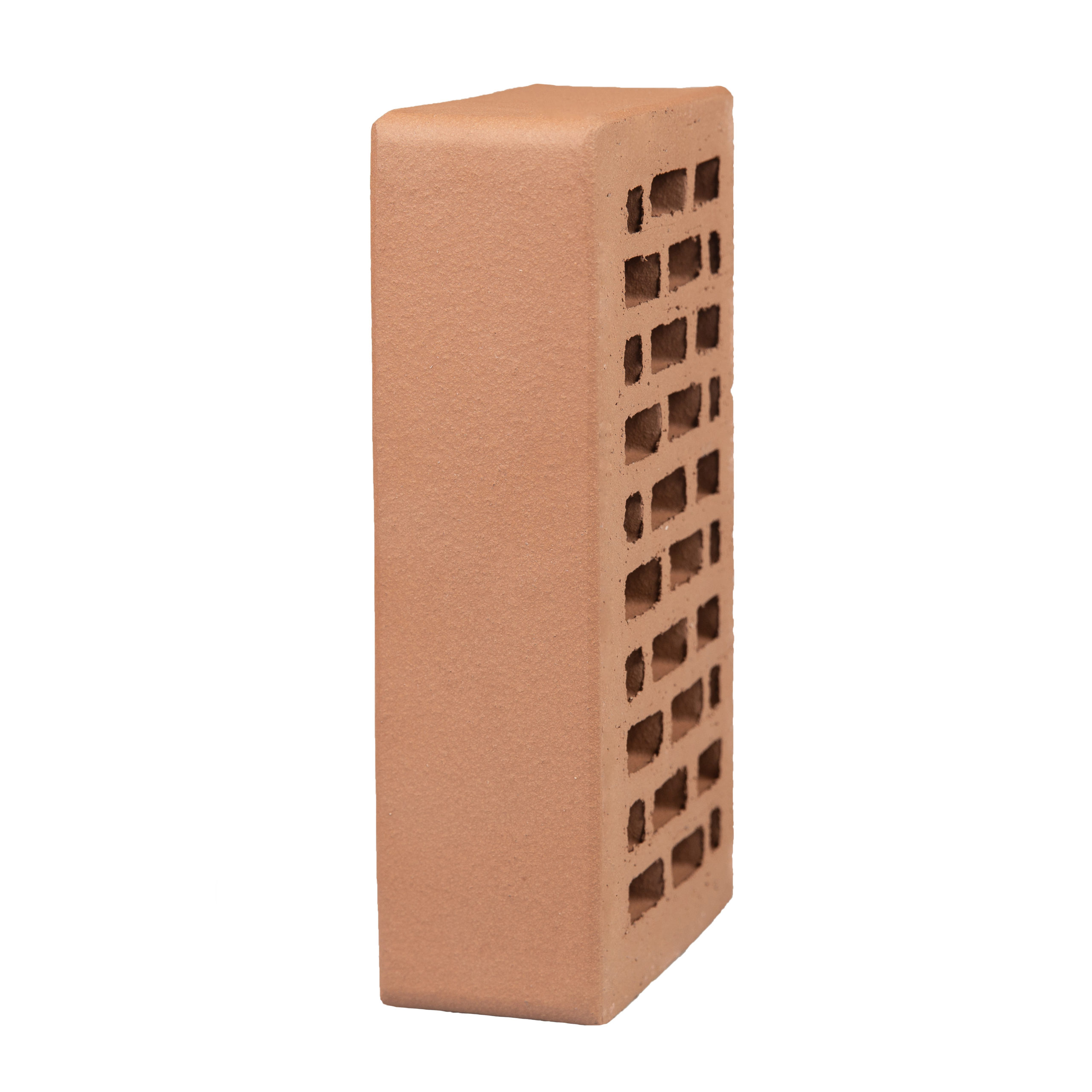 Кирпич светло-коричневый гладкий облицовочный 1NF пустотелый — изображение 8