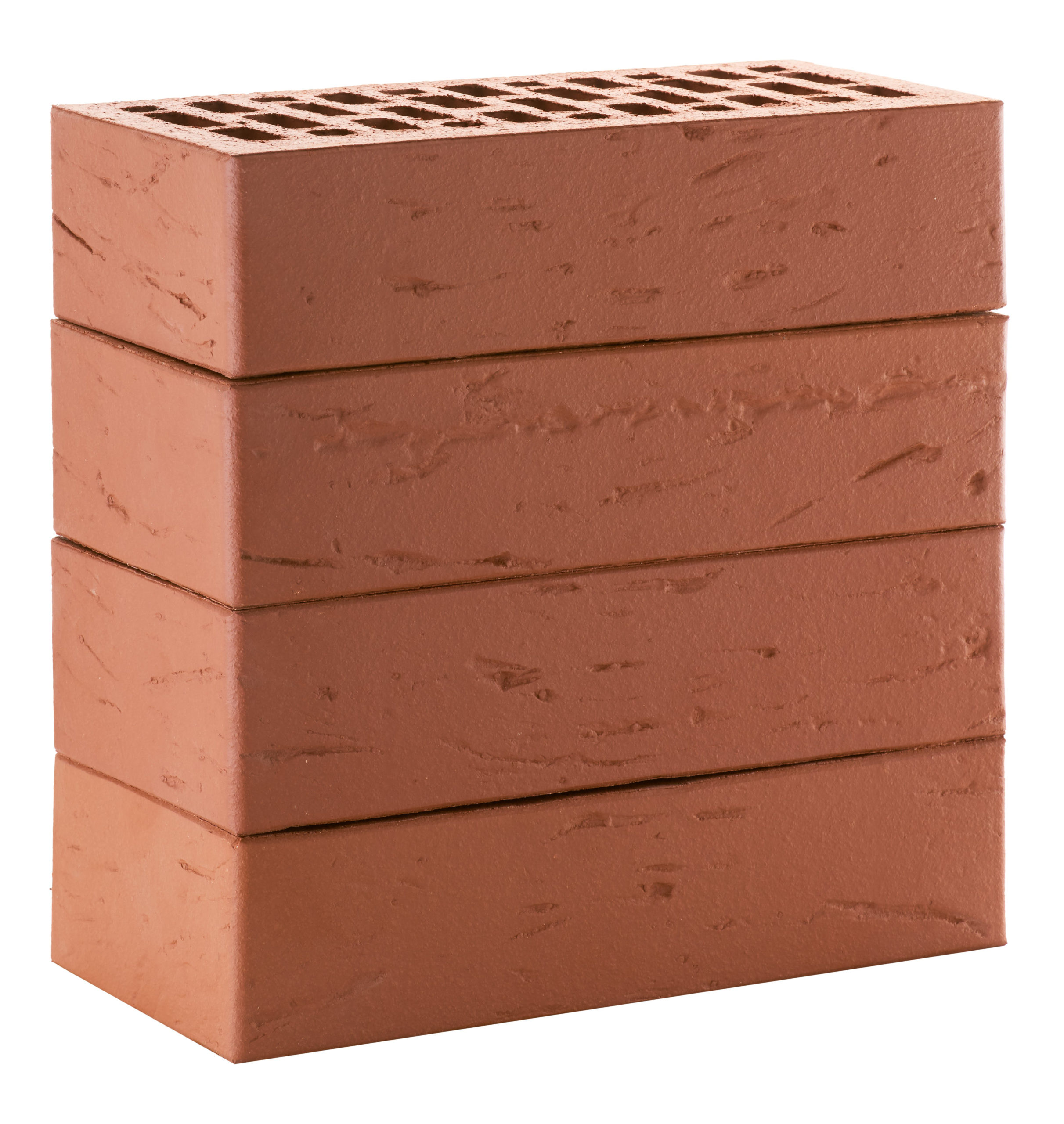 Кирпич красный рустик облицовочный 1NF пустотелый — изображение 4