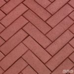 Клинкер тротуарный "Эдинбург" темно красный лонг