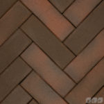 Клинкер тротуарный "Глазго" лонг красный флэш ультра 0,51NF