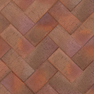 Клинкер тротуарный "Милан" темно красный флэш бордо 0,51NF