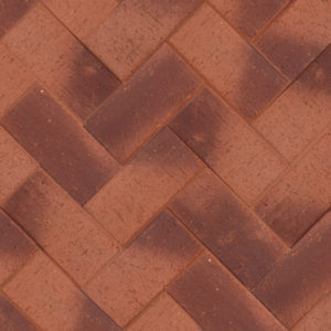 Клинкер тротуарный "Ливерпуль" темно красный бордо 0,51NF