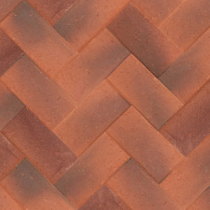 Клинкер тротуарный "Оксфорд" красный умбра 0,51NF