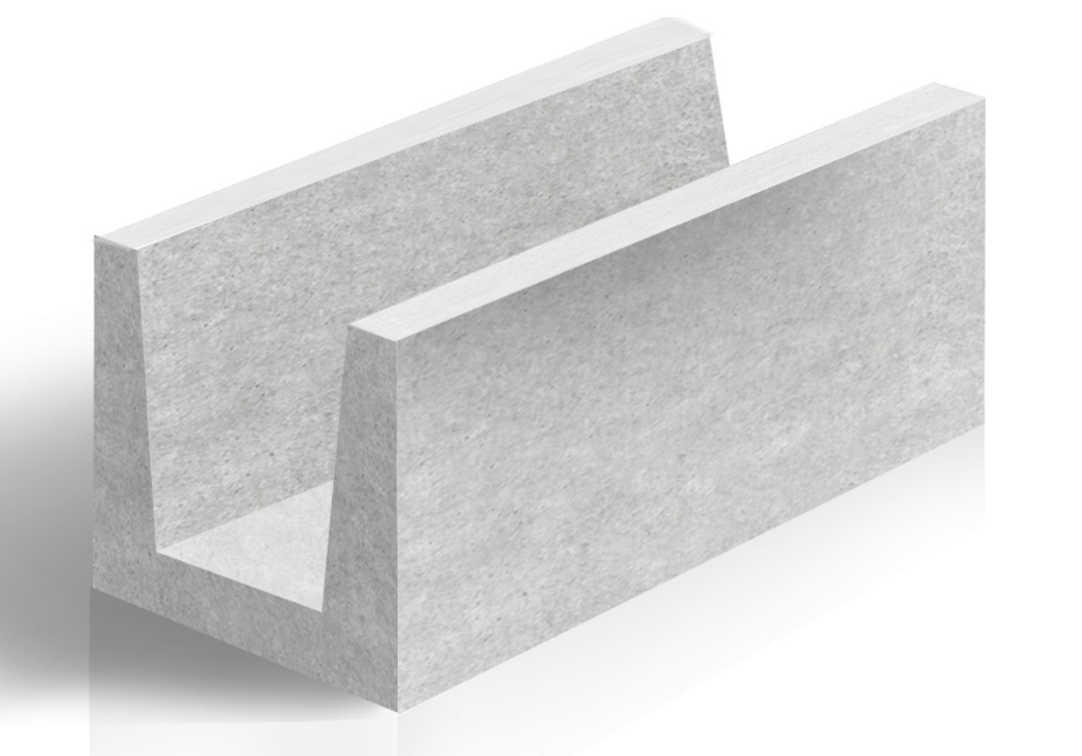 U-Блоки газобетонные D400 250*250*500