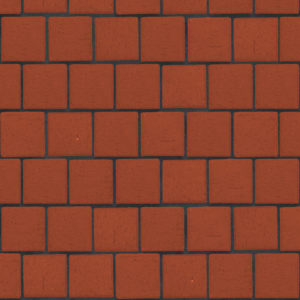 Клинкер тротуарный "Лондон"  красный квадро  0,26NF