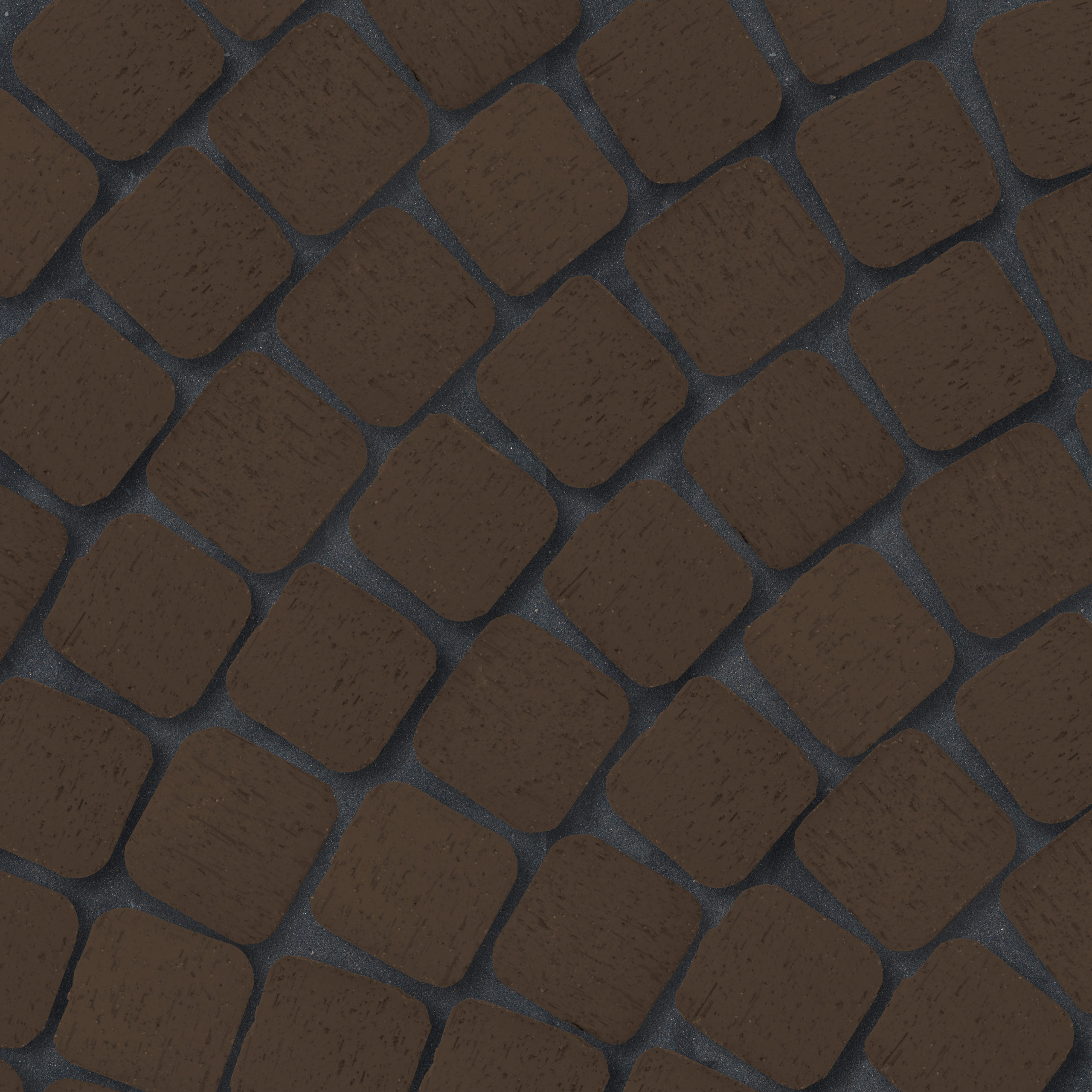 Клинкер тротуарный "Мюнхен" коричневый квадро R 0,26NF