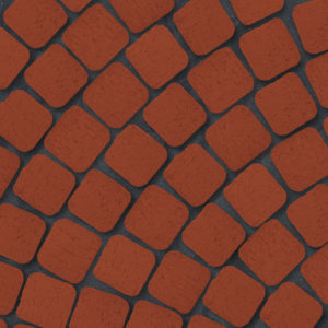 Клинкер тротуарный "Лондон" красный квадро R  0,26NF