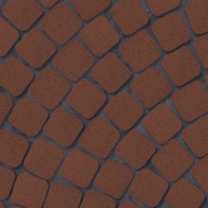 Клинкер тротуарный " Эдинбург " тёмно-красный квадро R  0,26NF