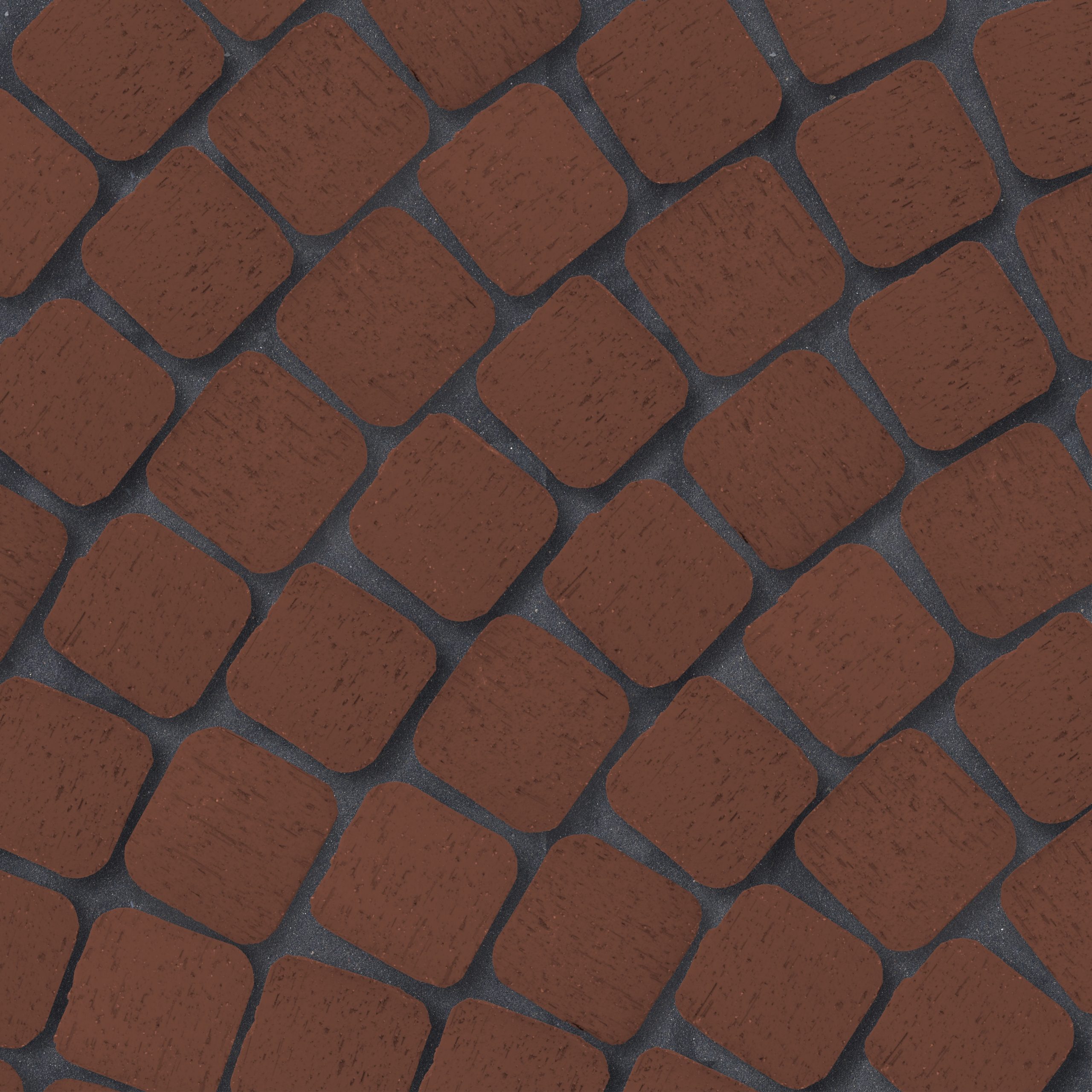 Клинкер тротуарный " Эдинбург " тёмно-красный квадро R 0,26NF