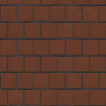 Клинкер тротуарный "Эдинбург" тёмно-красный квадро  0,26NF
