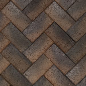 Клинкер тротуарный "Гамбург" бордо классик