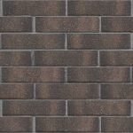 Кирпич графитовый с посыпкой гладкий облицовочный 1NF пустотелый