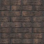 Кирпич графитовый с посыпкой рустик облицовочный 1NF пустотелый