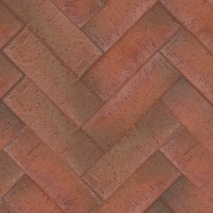 Клинкер тротуарный "Милан" темно красный флэш лонг