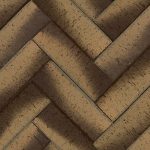 Клинкер тротуарный Монако" коричневый золото лонг