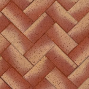 Клинкер тротуарный "Канны" красная золото классик