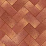 Клинкер тротуарный "Ницца" темно красная золото классик